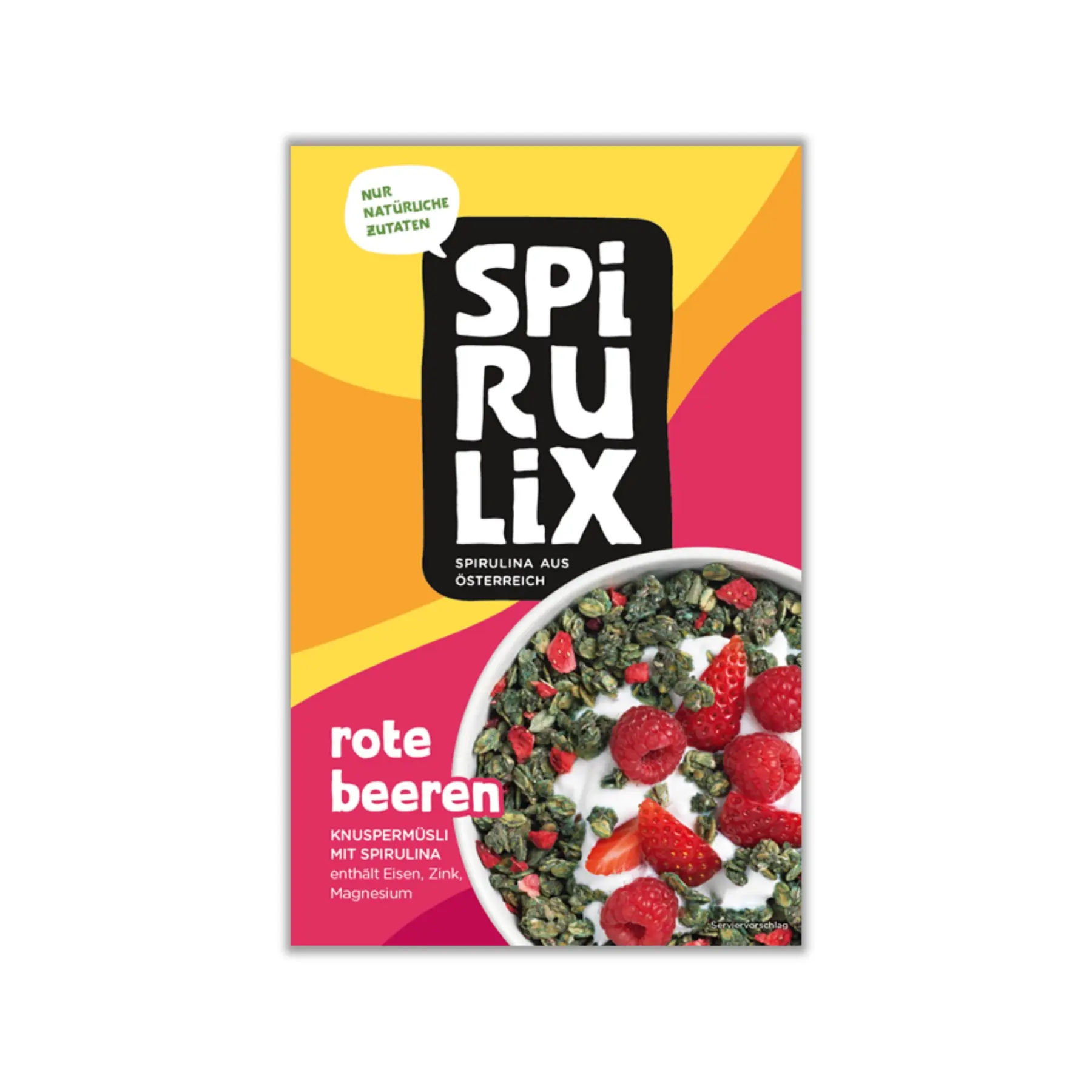 SPIRULIX Knuspermüsli Rote Beeren packshot used as a Brand Atlas product reference
