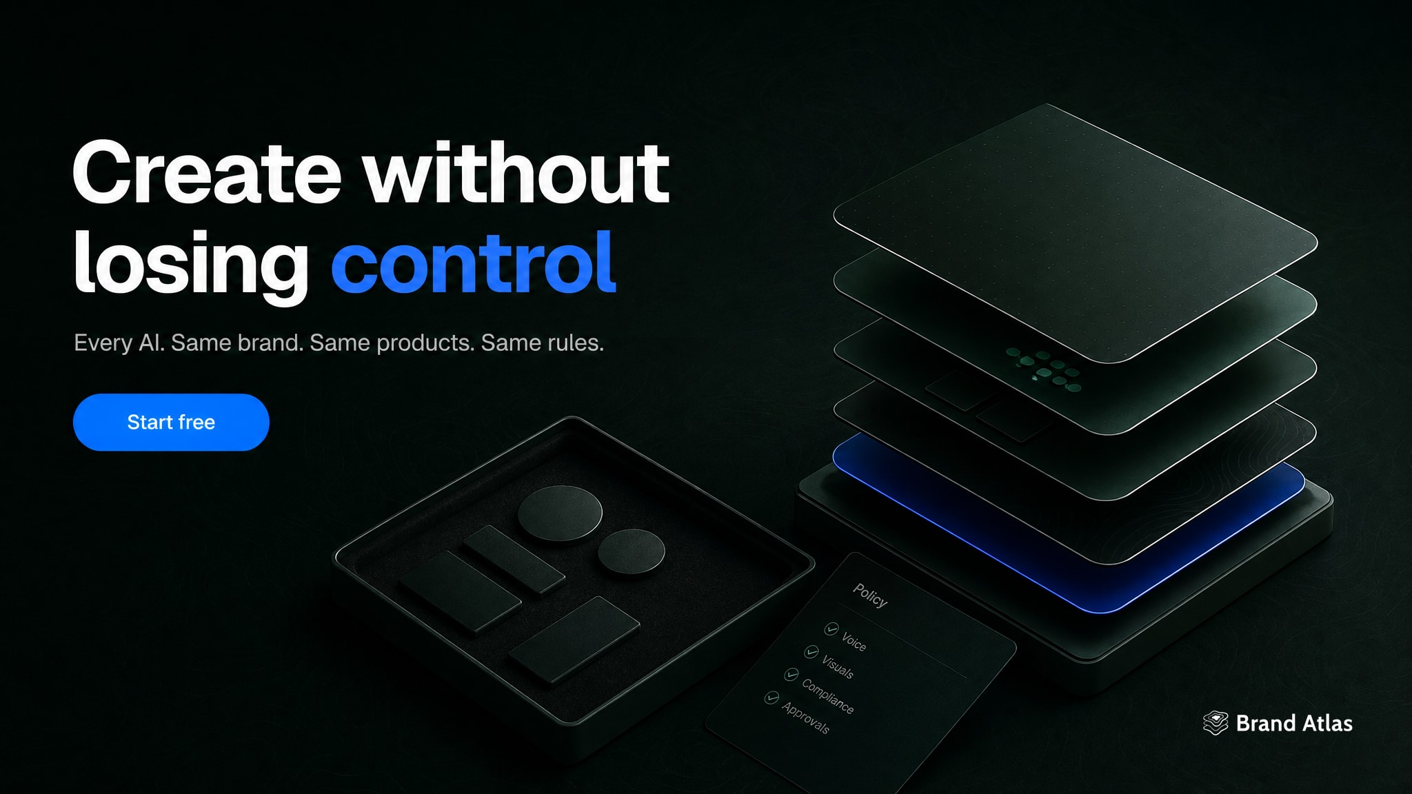 Campaign key visual — create without losing control