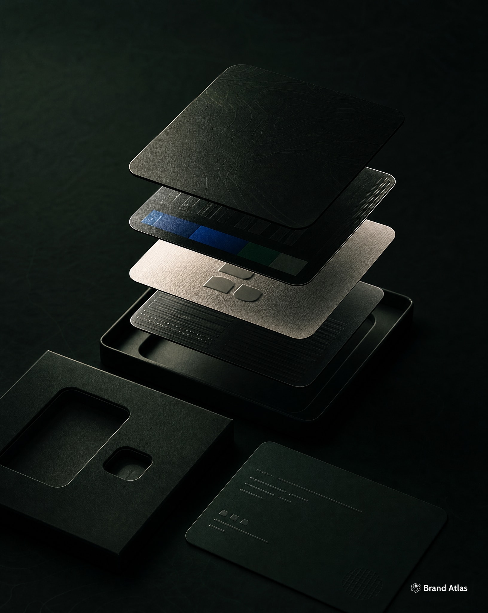 Product studio — exploded atlas layers