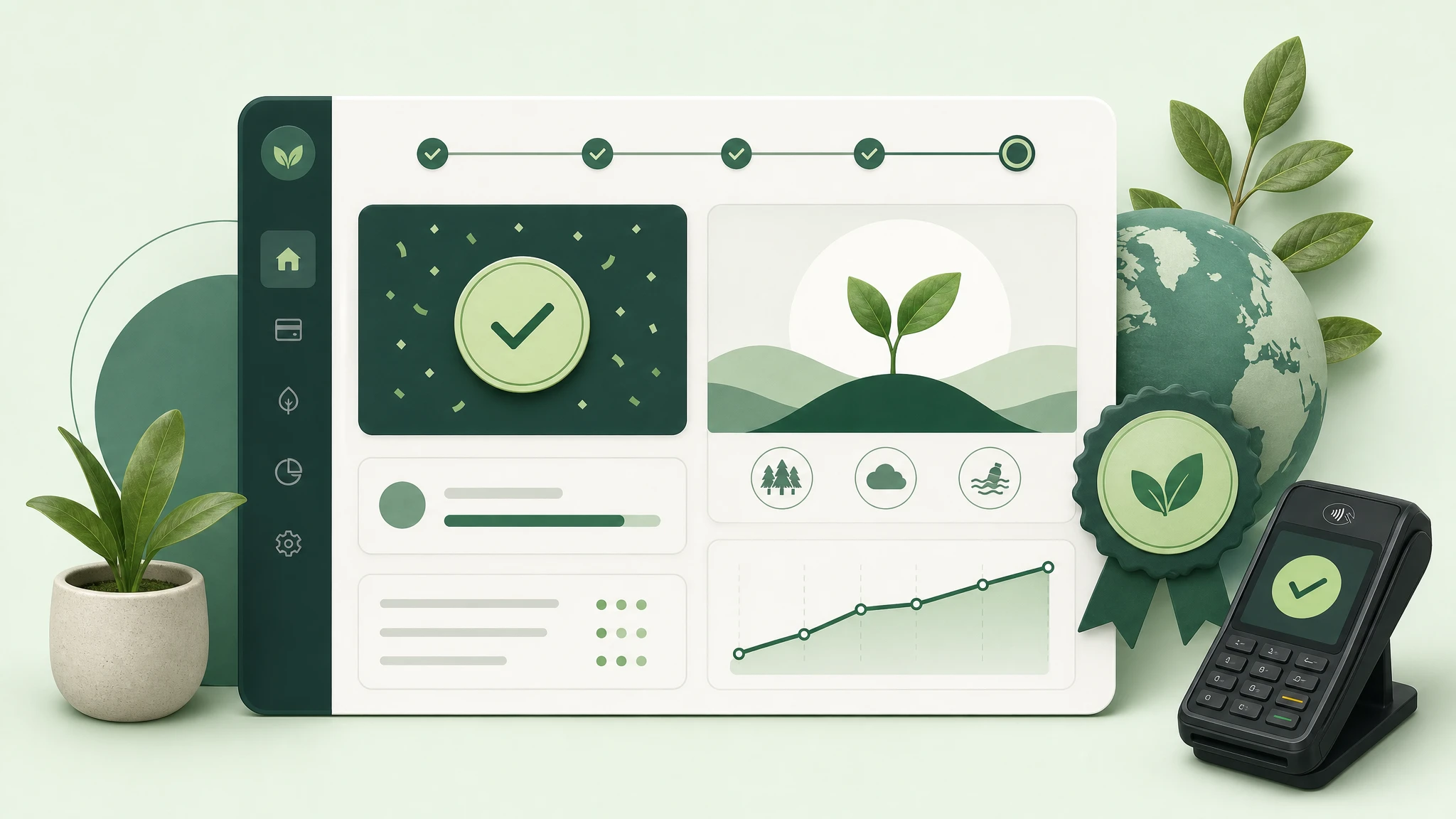 Campaign still — climate action as brand growth