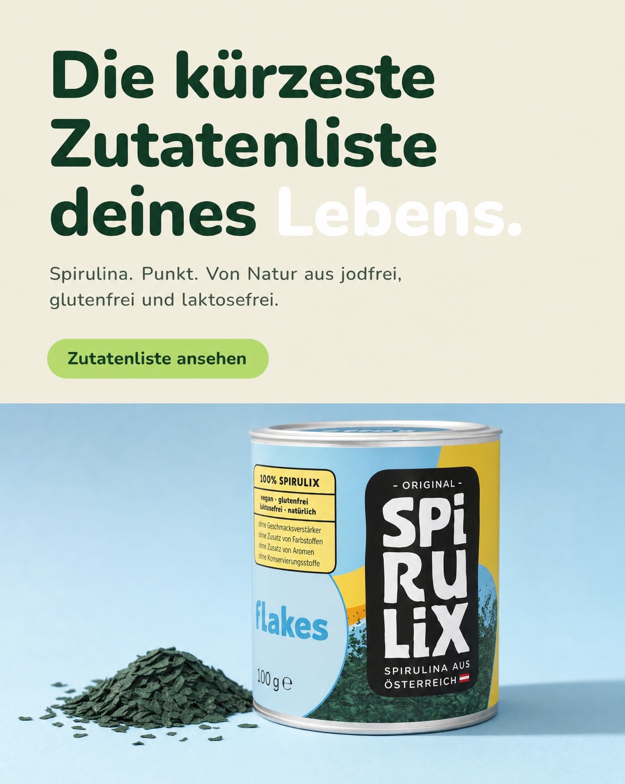 Feed — short ingredient proof