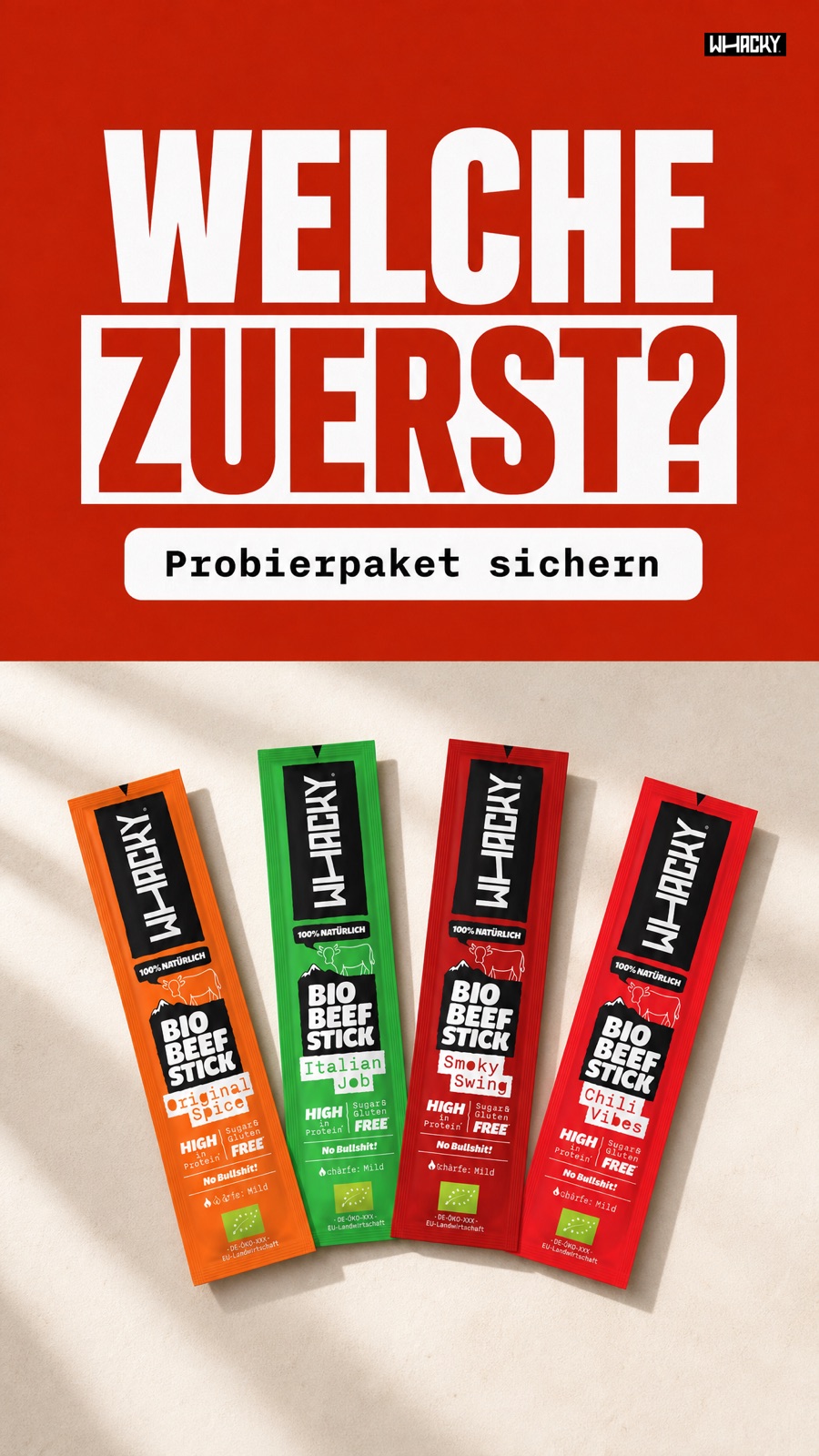 Story poster — big type, vertical split